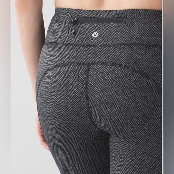 Lululemon Speed Tight IV - 
Giant Herringbone Black Heathered Black - Picture 5 of 5